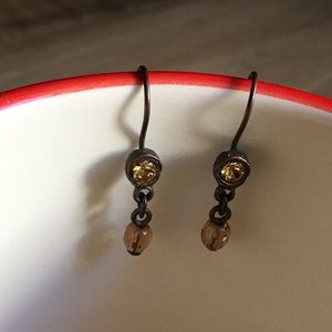 2 for $10 Vintage Copper and Crystal Earrings